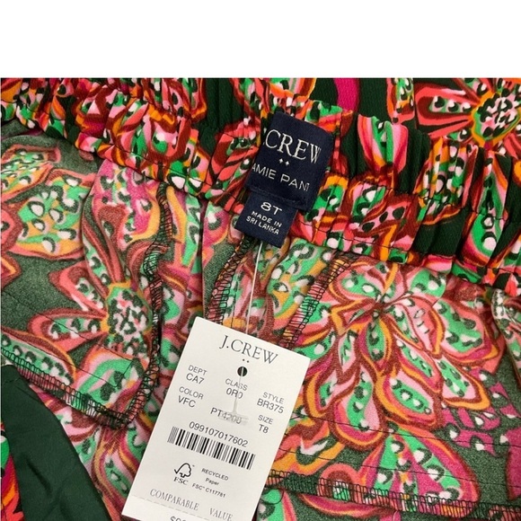 J. Crew Jamie Pant with floral print - Picture 6 of 15